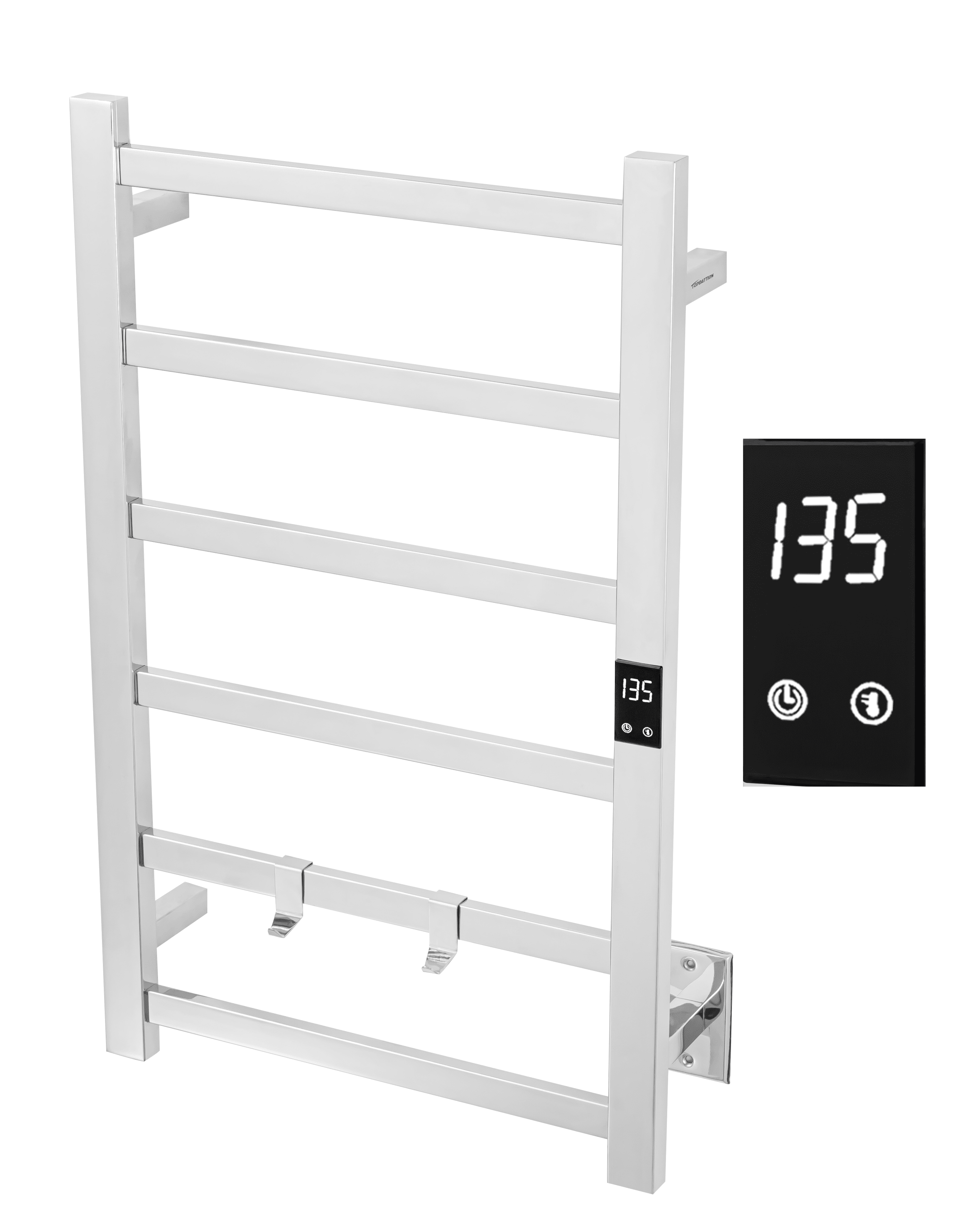 Super Thin Polished Stainless Steel Electric Towel Warmer with Timer