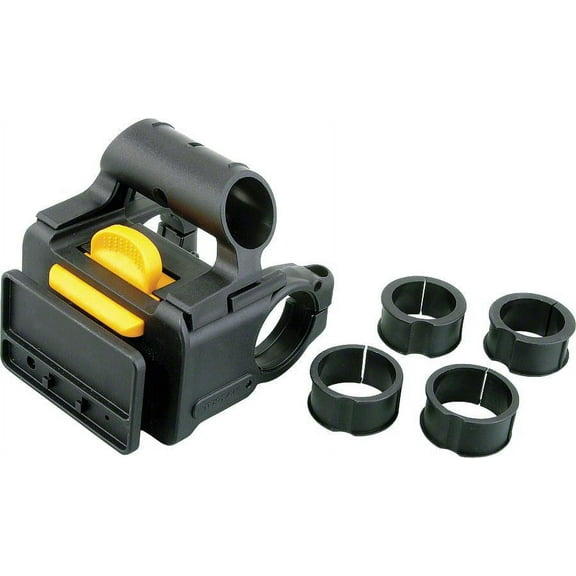 Topeak Fixer 8 for Handlebar Bags & Chopper Baskets, Black Fits 25.4, 26, 31.8mm