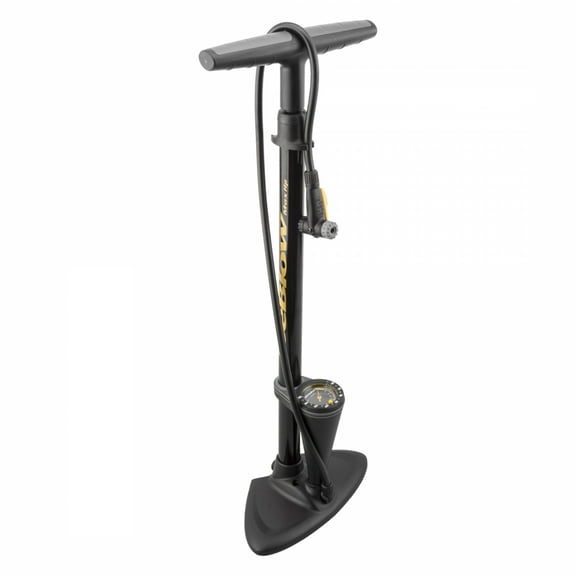 Topeak JoeBlow Max HP Floor Pump with TwinHead Presta/Schrader Valve - Black