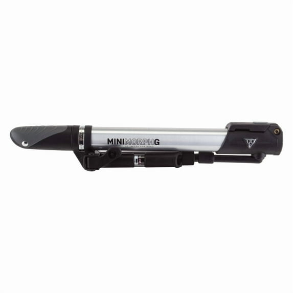 Topeak Mini Morph G Silver Bike Tire Pump With Multiple Valve Heads