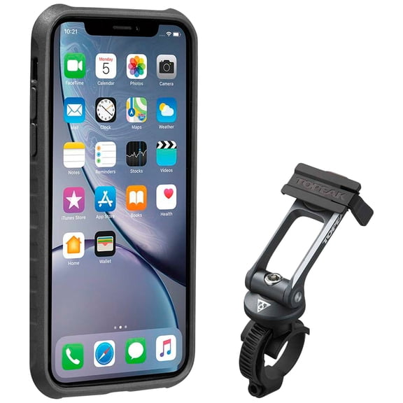 Topeak Ridecase with Mount - Fits iPhone XR, Black/Gray