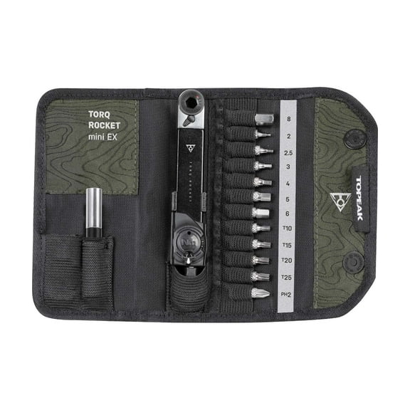 Topeak Unisex Erwachsene Drehmomentschlssel Torq Rocket Mini Ex, Schwarz, 14.5 x 7 x 3 cm