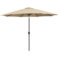 thumbnail image 1 of Topeakmart 11ft Patio Umbrella Market Umbrella with 8 Ribs Tilt and Crank for Garden, Deck, Backyard, Pool, Beach, Tan, 1 of 12