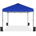 thumbnail image 1 of Topeakmart 12x12 ft Pop-Up Canopy Tent with Wheels, Sandbags, Carry Bag, Blue, 1 of 7