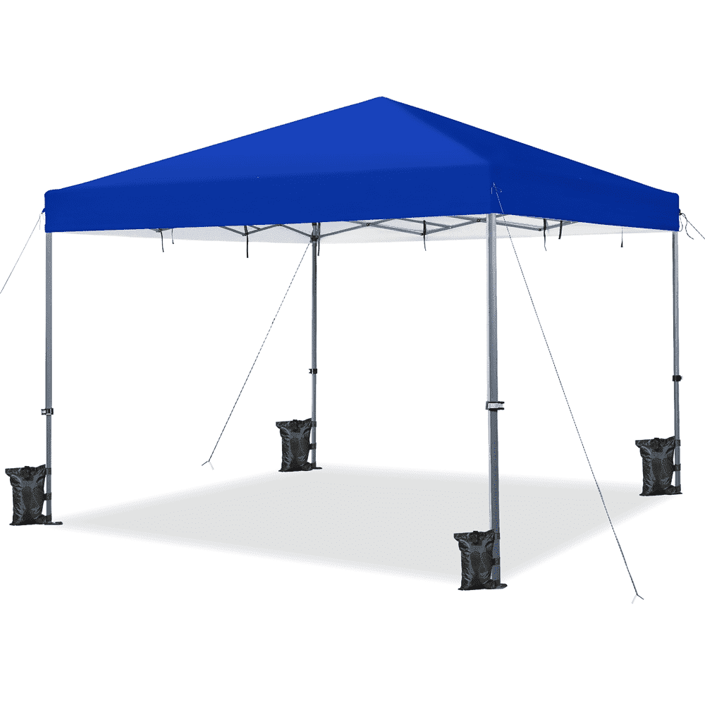 Garden Treasures 12-ft x 12-ft Square Blue Pop-up Canopy at