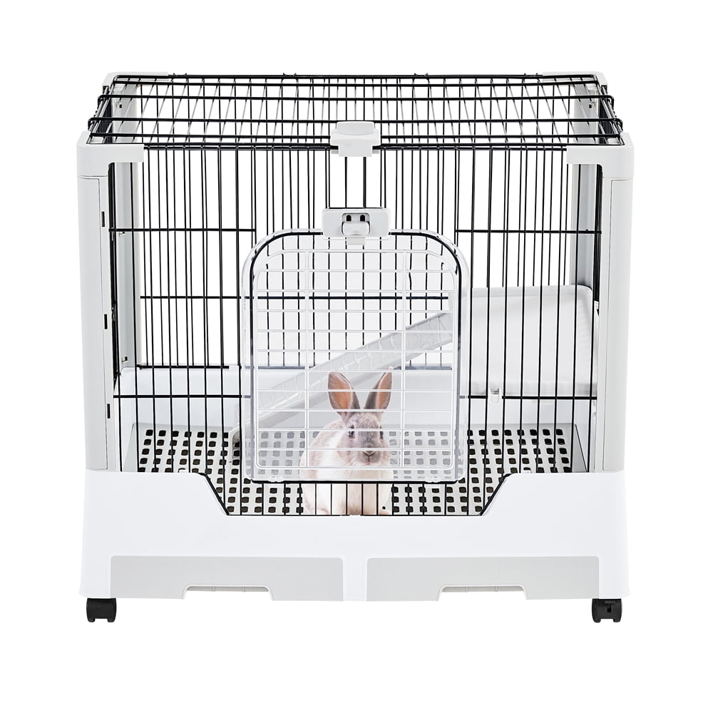 Topeakmart 2Level Rolling Small Animal Cage with Platform & Ramp for