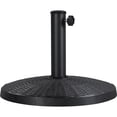 thumbnail image 1 of Yaheetech 22lbs Black Round Iron and Resin Patio Umbrella Base, 1 of 11