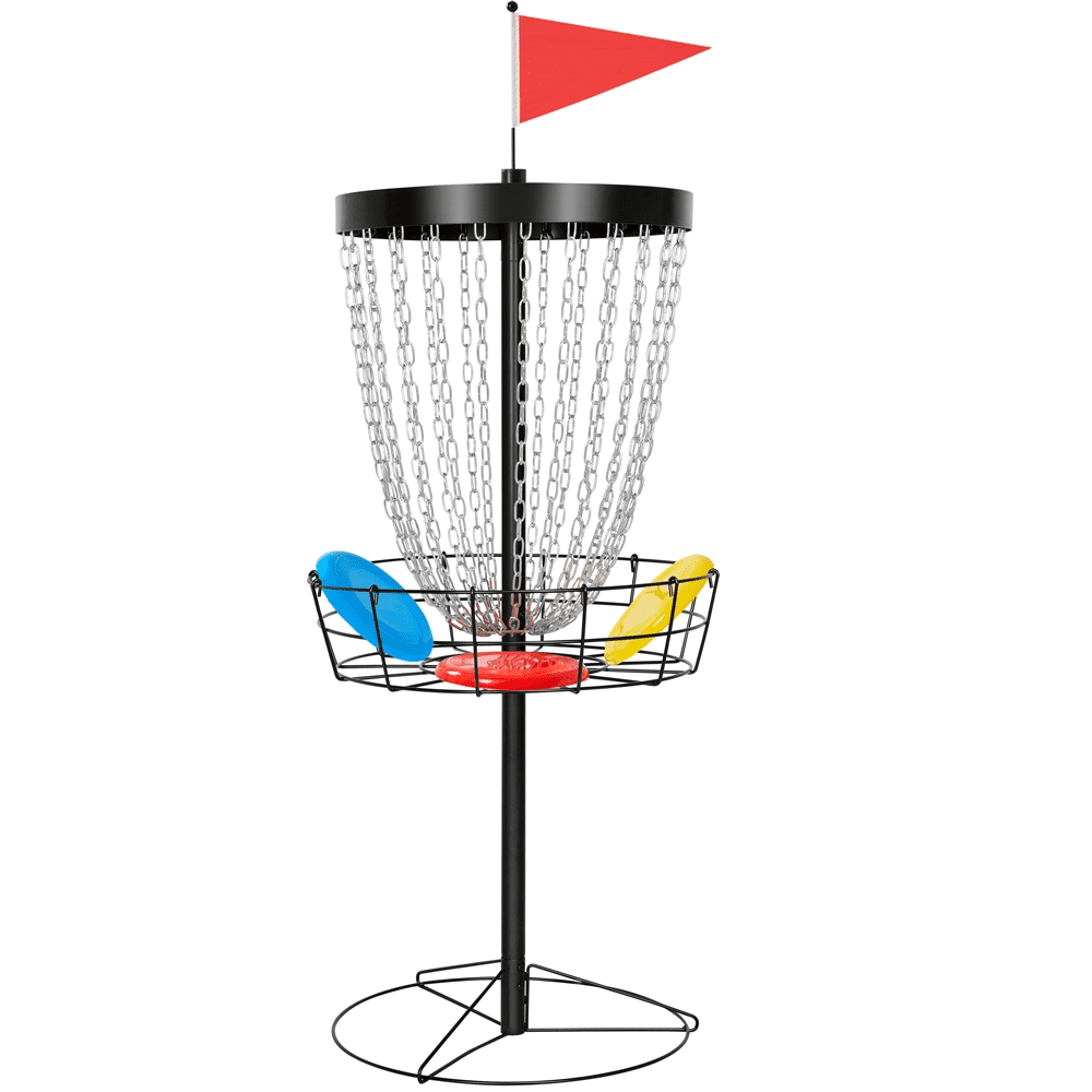 CROWN ME Disc Golf Basket with Disc Target Include 6 Discs, 1  Disc Carry Bag,24-Chain Portable Metal Golf Goals Baskets,Golf Basket :  Sports & Outdoors