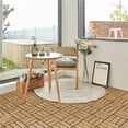 thumbnail image 1 of Topeakmart 27pcs Indoor & Outdoor Wood Flooring Tiles for Patio Garden, 12'' x 12'', Natural Wood, 1 of 12