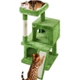 thumbnail image 1 of Yaheetech 36'' H Cat Tree Tower with Double Condos, Scratching Post, Green, 1 of 10