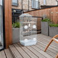 thumbnail image 1 of Yaheetech 39''H Metal Parrot Cage Birdcage with Toys & Swing, White, 1 of 9
