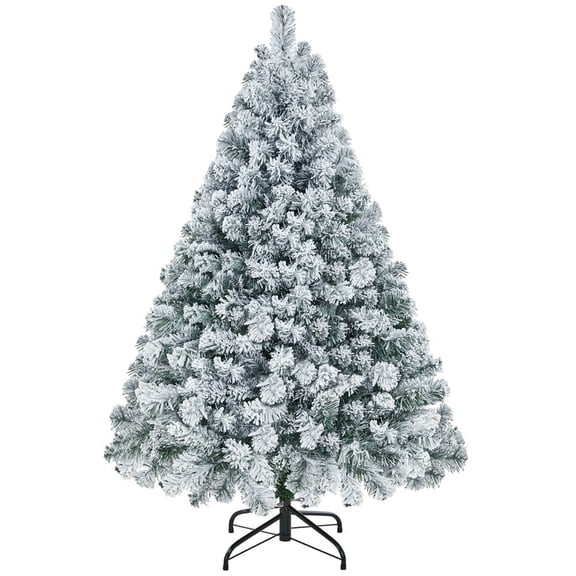 Yaheetech 4.5Ft Pre Lit Artificial Christmas Tree with Foldable Stand, Green