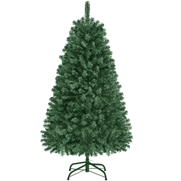 Topeakmart 4.5ft Pre-lit Spruce Artificial Christmas Tree with 150 LED Lights, Green