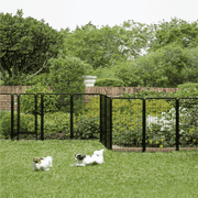 Yaheetech 47.5" Tall 6 Panels Metal Dog Playpen for Exercise Outdoor Indoor Fence, Black