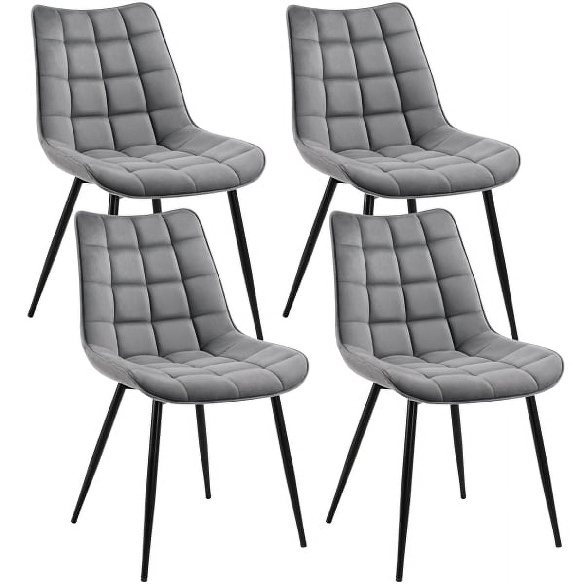 Topeakmart Set of 4 Padded Modern Dining Chairs Kitchen Furniture