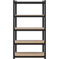 thumbnail image 1 of Topeakmart 5 Tier Metal Storage Rack with Adjustable Shelves, Set of 4, Black, 1 of 7