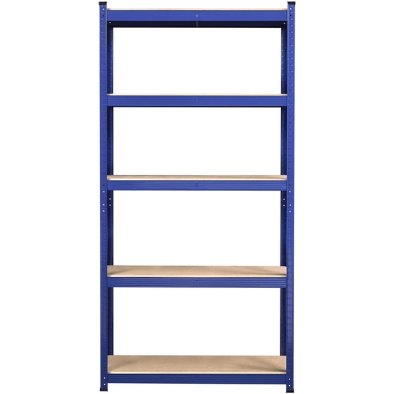 Topeakmart 5-Tier Steel Storage Rack with Adjustable Design, Set of 3, Blue