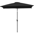 thumbnail image 1 of Topeakmart 6.5x10 ft Outdoor Rectangular Patio Umbrella with Adjustable Tilt Angle, Black, 1 of 7