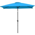 thumbnail image 1 of Topeakmart 6.5x10 ft Outdoor Rectangular Patio Umbrella with Adjustable Tilt Angle, Sky Blue, 1 of 8