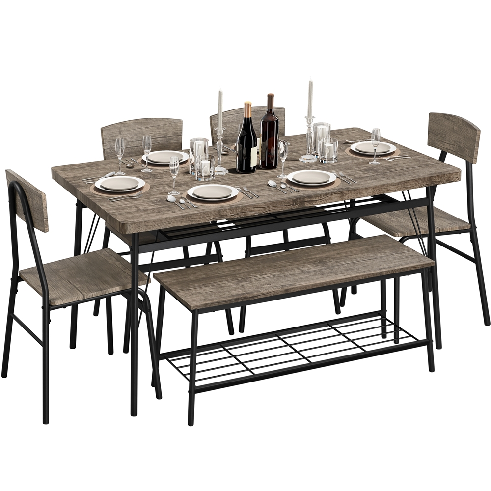 Angel Line 5piece Kayla dining set with 1 table and 4 chairs, white w