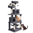 thumbnail image 1 of Yaheetech 62"H Multi Level Cat Tree Tower with Condos, Foam-Padded Perches, Dark Gray, 1 of 8