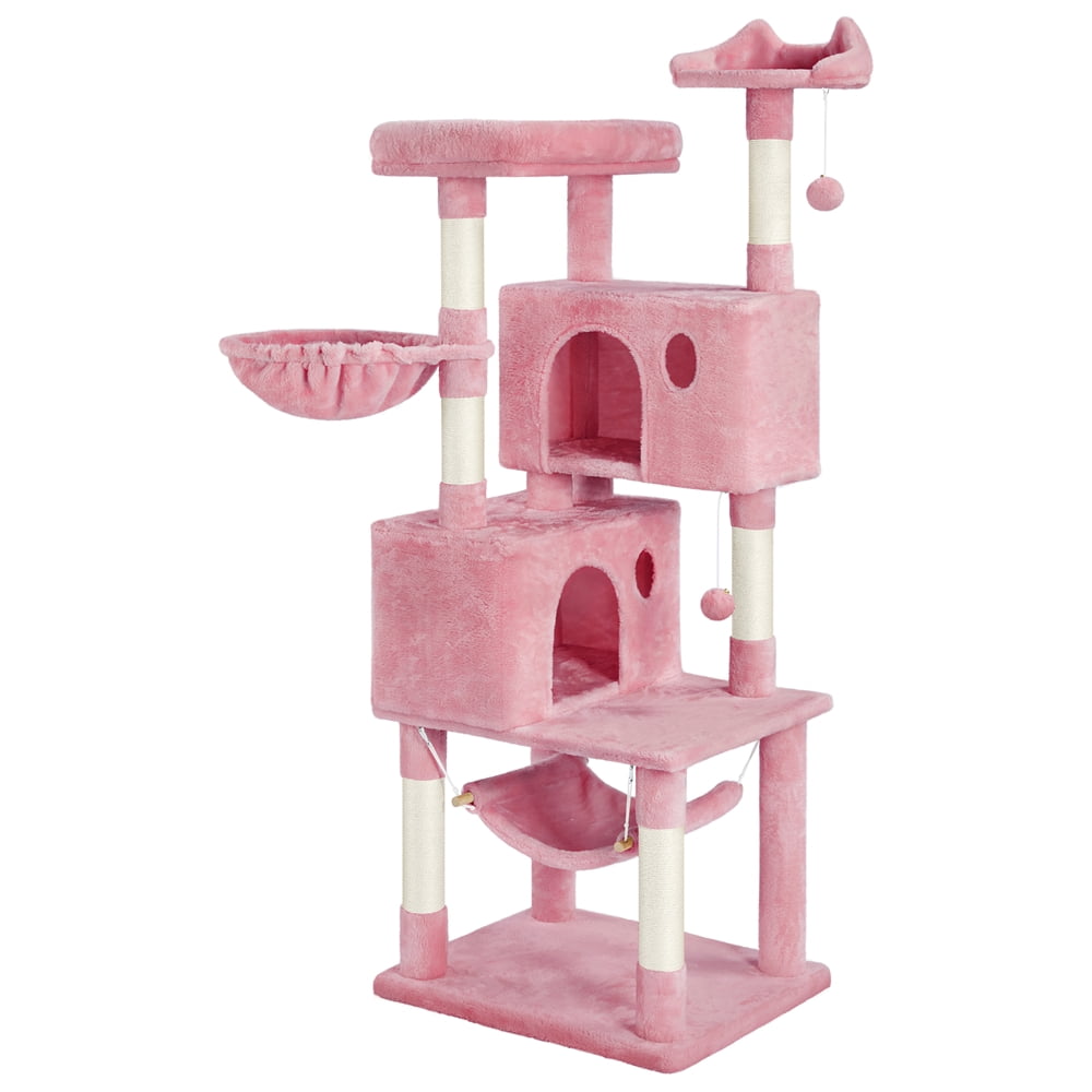 Topeakmart 64.5in Multilevel Large Cat Tree Condo Tower with Hammock