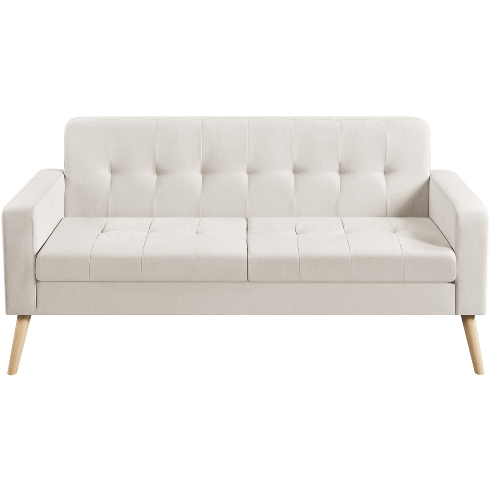 Topeakmart 65″ W Modern 2Seater Sofa with USB Charging Ports for Living Room, Dark Gray