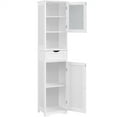 thumbnail image 1 of Topeakmart 67″ Tall Freestanding Storage Cabinet with Door for Bathroom, White, 1 of 8