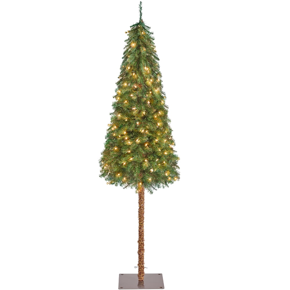 Topeakmart 6ft PreLit Pencil Christmas Tree with 175 Incandescent Warm