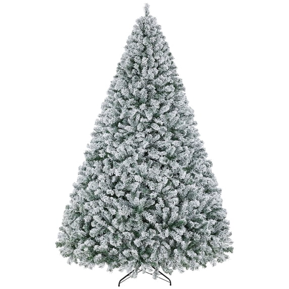 Yaheetech 9Ft Pre Lit Artificial Christmas Tree with Foldable Stand, Green