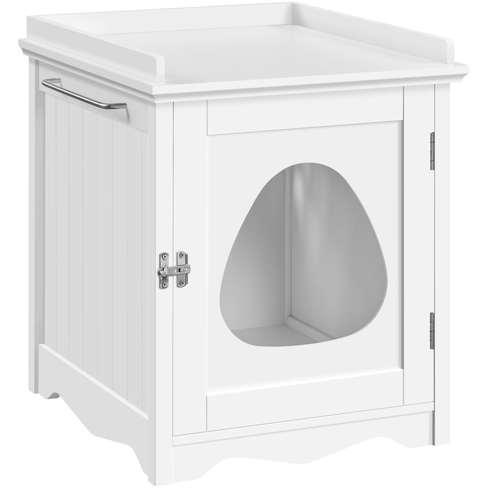 Yaheetech Cat Litter Box Furniture Enclosure for Cat/ Small Dog, White