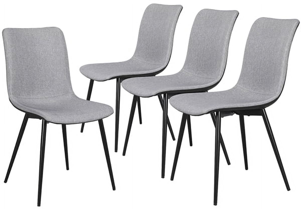 Topeakmart Dining Chair, Set of 4, Gray