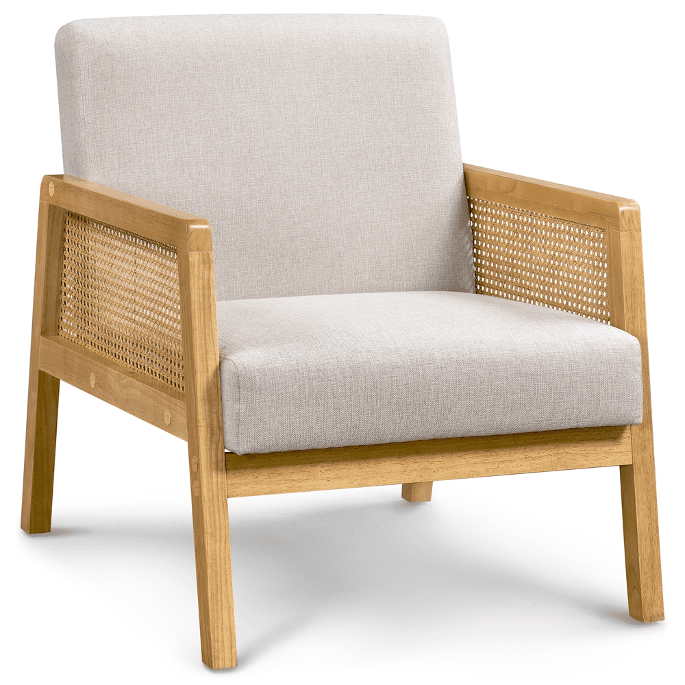 Topeakmart Fabric Upholstered Accent Chair With Rattan Sides For Living Rooms Bedrooms Lounges Sunrooms Beige 0aa55288 171e 4368 B79b Fd91c9b631a8.12bb2fb8e6264c606895b7d6ef87a5c4 