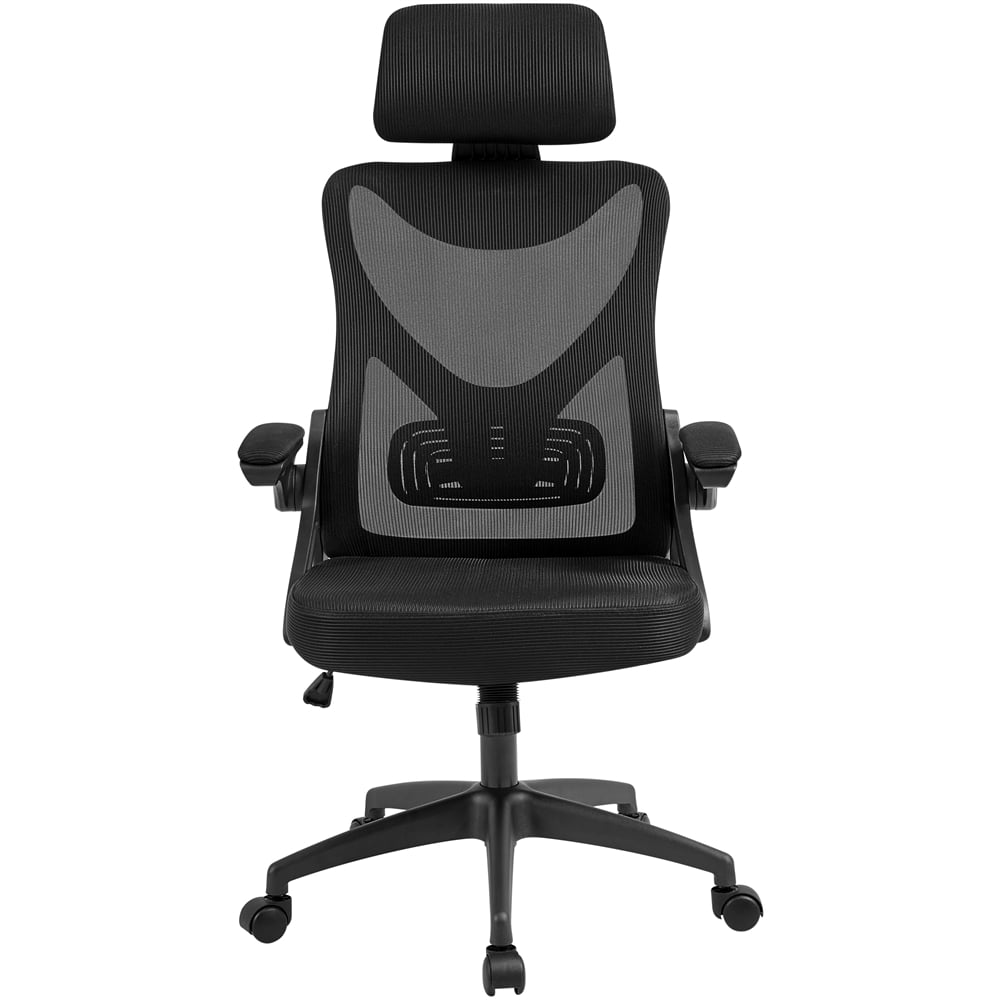 Topeakmart Ergonomic Office Chair, High Back Mesh with 90° Flipup Armrest, Ideal for Long Hours