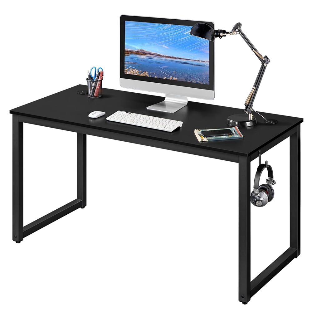 Topeakmart Home Office Computer Desk Laptop Desktop Table with 2 Desk