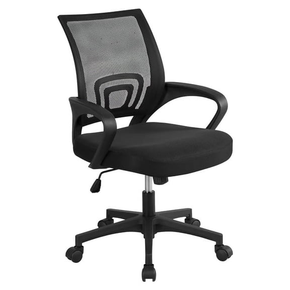 Yaheetech Manager's Chair with Lumbar Support & Reclining, 276 lb. Capacity, Black