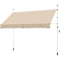 thumbnail image 1 of Yaheetech Manual Retractable Awning with Adjustable Height, Beige, 1 of 7
