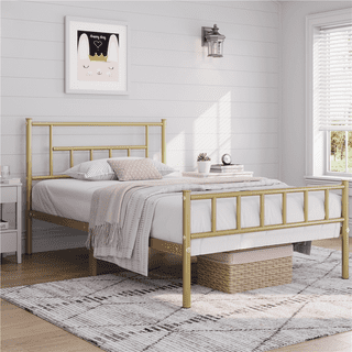 Gold bed frame deals walmart