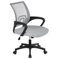 thumbnail image 1 of Yaheetech Mid-Back Height Adjustable Mesh Office Chair Computer Chair with Lumbar Support & 360°Rolling Casters, Gray, 1 of 14