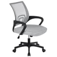 thumbnail image 1 of Yaheetech Mid-Back Height Adjustable Mesh Office Chair Computer Chair with Lumbar Support & 360°Rolling Casters, Gray, 1 of 14