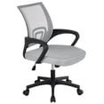 thumbnail image 1 of Topeakmart Mid-Back Height Adjustable Mesh Office Chair Computer Chair with Lumbar Support & 360°Rolling Casters, Gray, 1 of 14