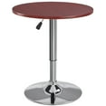 thumbnail image 1 of Topeakmart Adjustable/Swivel Top Round Pub Table, Wine Red, 1 of 13