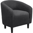 thumbnail image 1 of Yaheetech Modern Upholstered Boucle Accent Club Chair for Living Room, Dark Gray, 1 of 8