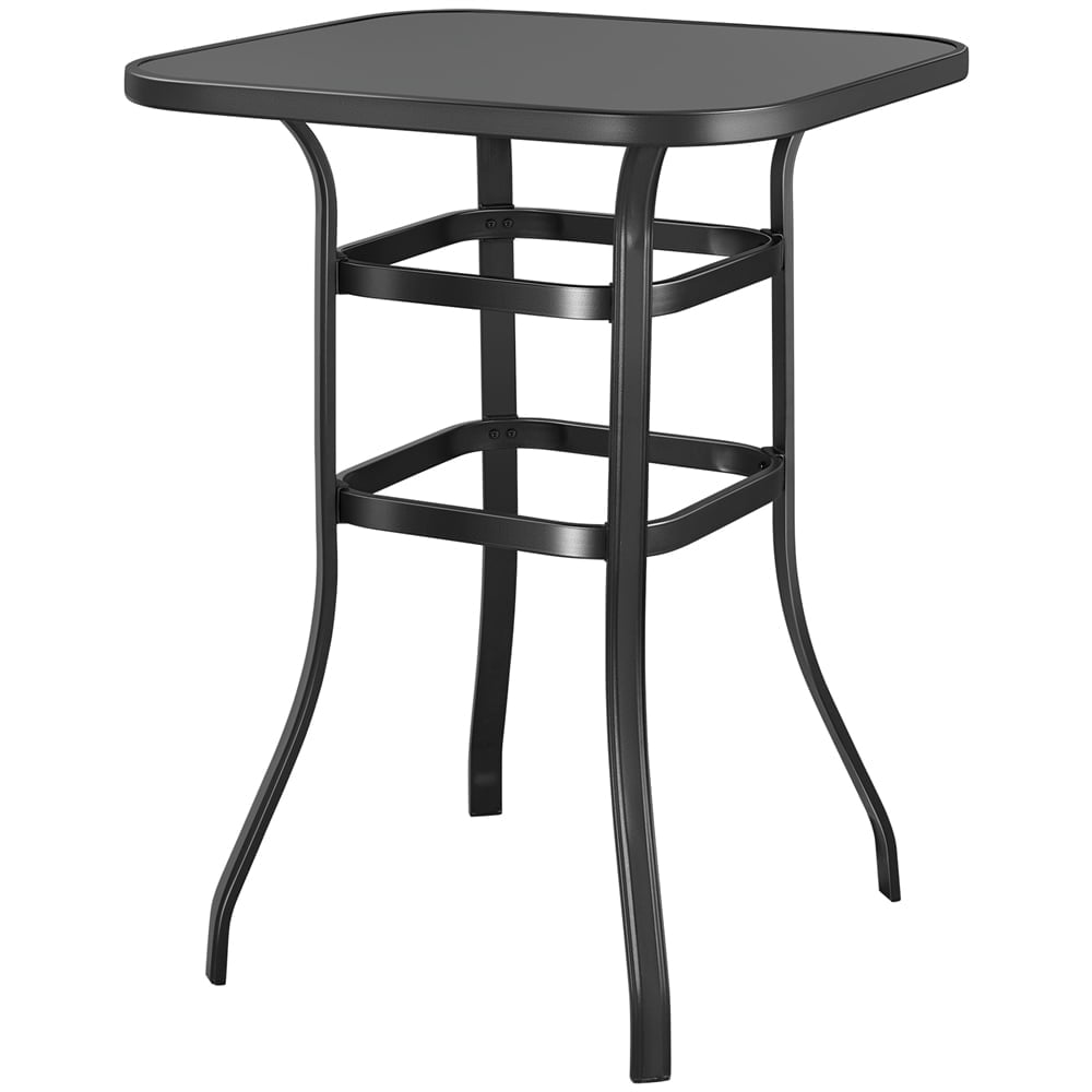 Topeakmart Outdoor Balcony Furniture, Patio Bistro Bar Height Table