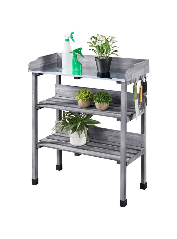 Potting Benches in Garden Center