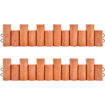 thumbnail image 1 of Yaheetech Set of 2 Outdoor Wooden Short Fence for Decorative Garden, Brown, 1 of 9