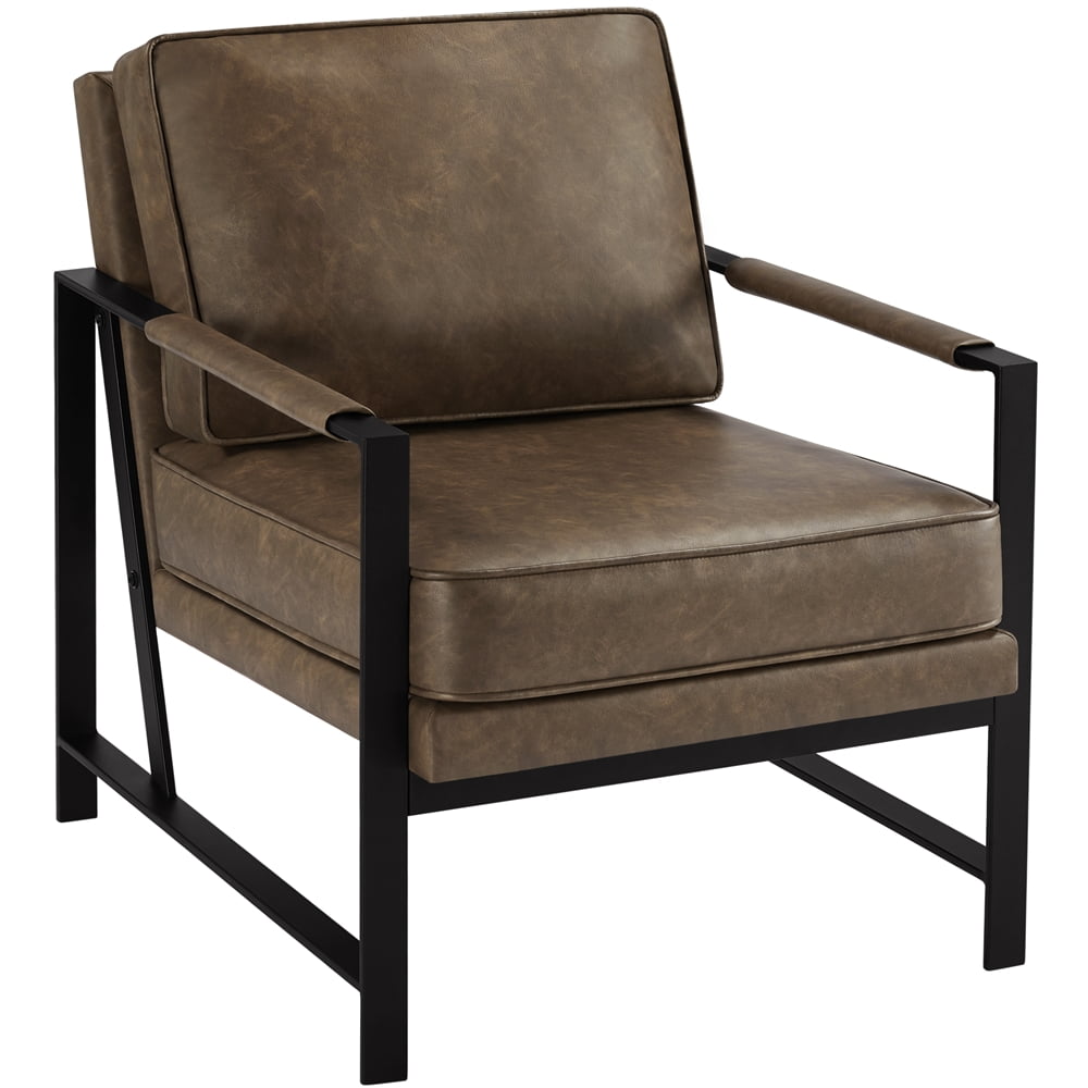 Metal chair with armrest sales