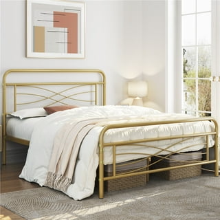 Gold bed frame walmart deals