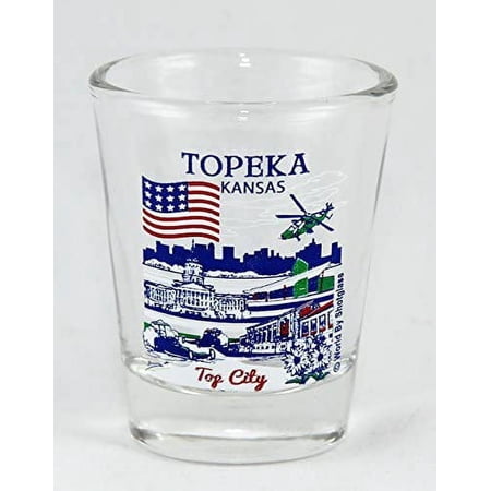 Topeka Kansas Great American Cities Collection Shot Glass