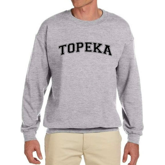 Topeka, Text Men Sweatshirt, Male 3X-Large